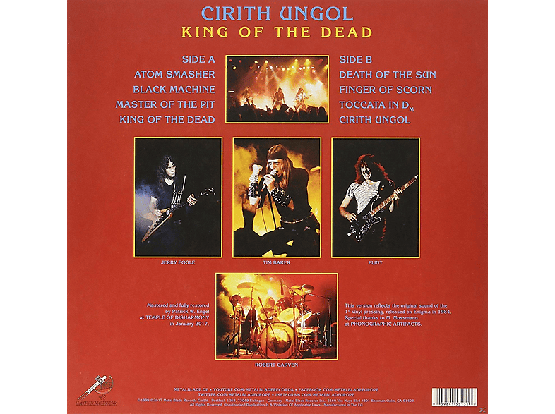 Thumbnail - Cirith Ungol - King of the Dead-180g Black Ltd Ed Vinyl (Vinyl)