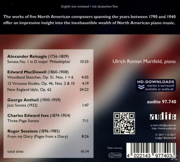 Ulrich Roman Murtfeld - American Recital Vol.2  - (CD)
