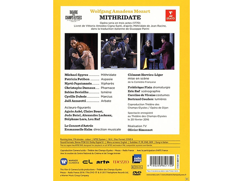 Thumbnail - Michael Spyres, Patricia Petibon, Le Concert D`Astrée, Myrto Papatanasiu, Dumaux Christophe - Mithridate (DVD)