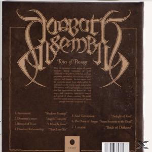 Albumcover mit braunem Hintergrund, Logo und Songtiteln.