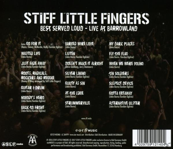 Stiff Little Fingers - BEST SERVED LOUD-LIVE AT BARROWLAND  - (CD)