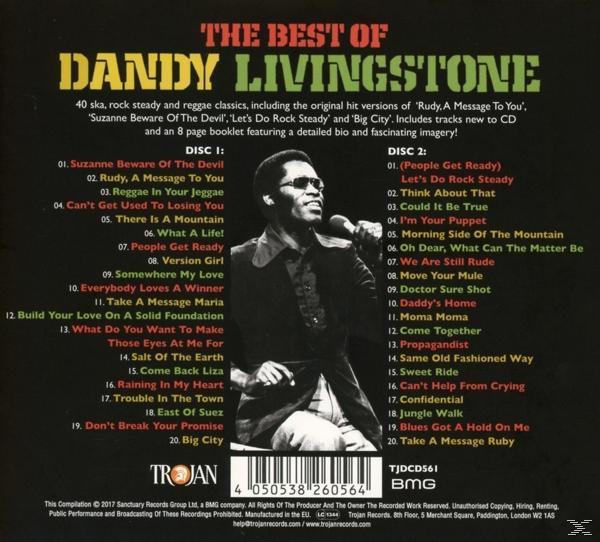 CD-Cover mit Foto von Dandy Livingstone und Titellisten.