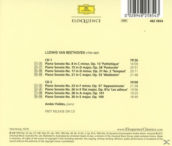 Foldes Andor - Klaviersonaten  - (CD)