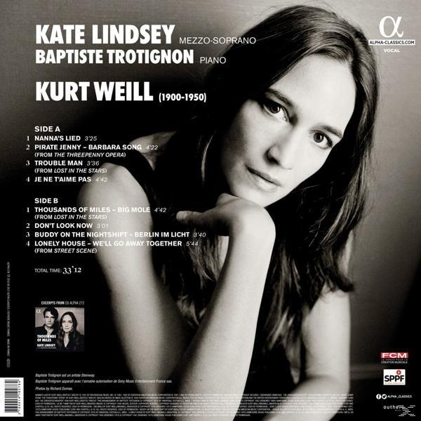 Kate Lindsey, Baptiste Trotignon - Thousands of Miles  - (Vinyl)