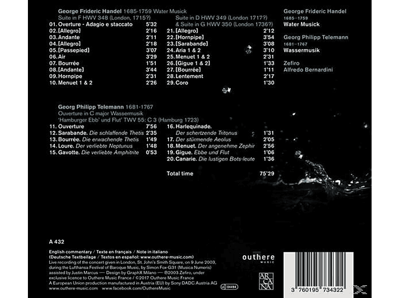 Thumbnail - Zefiro - Wassermusik (CD)