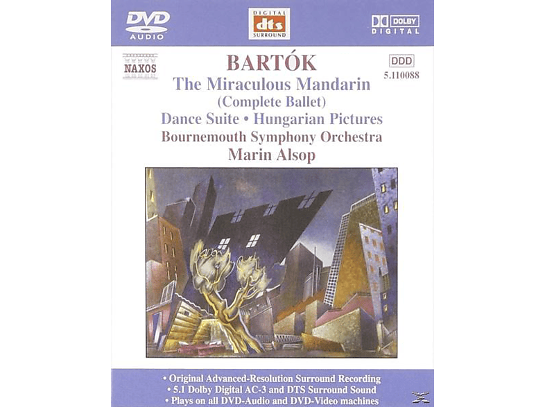 Marin Bournemouth Symphony Orchestra & The Mandarin, Alsop - Dance Hungarian Bartók: (DVD-Audio Miraculous Album) - Pict Suite