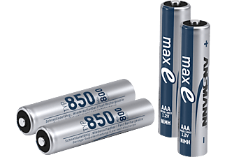 ANSMANN ANSMANN 850 - 4x 800 mAh - Argento - Batteria ricaricabile (Argento)