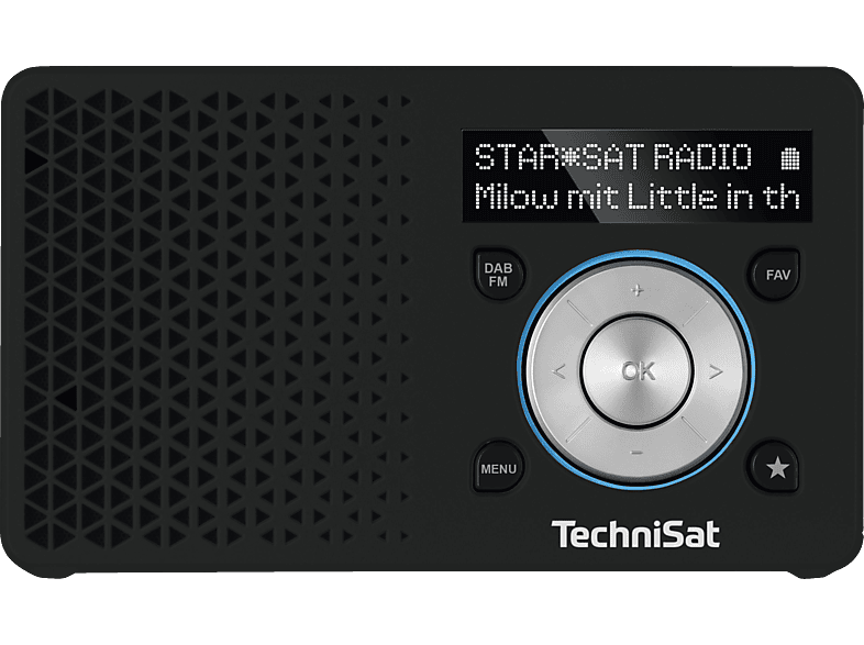 TECHNISAT DIGITRADIO 1 Radio, Digital, FM, DAB+, DAB, Schwarz/Silber