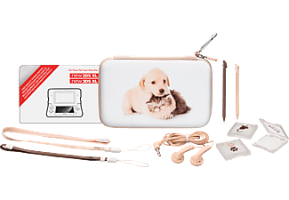 BIG BEN Traveler Pack Baby Animals XL - Zubehör-Pack für New Nintendo 2DS XL/3DS XL (Braun, beige, weiss)