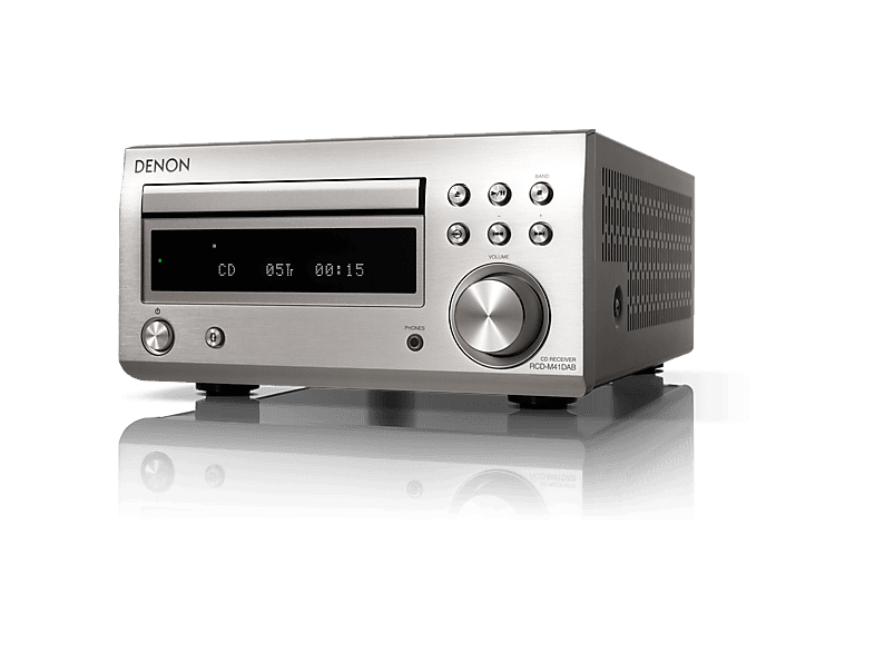Denon Kompakt Anlage D-M41DAB, Premium-Silber / Kirschholz; Kompaktanlage — Foto 2 von 3