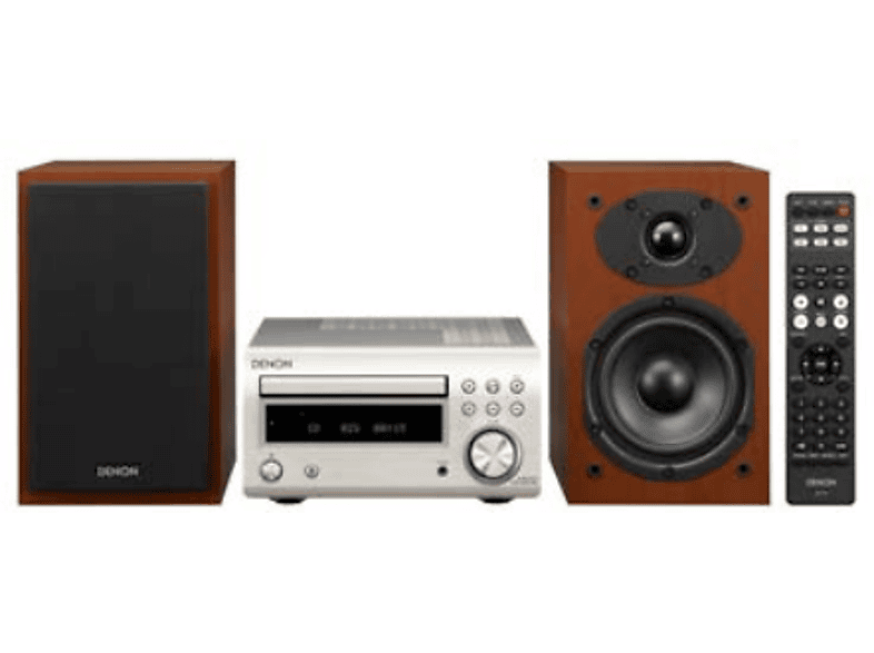 Denon Kompakt Anlage D-M41DAB, Premium-Silber / Kirschholz; Kompaktanlage