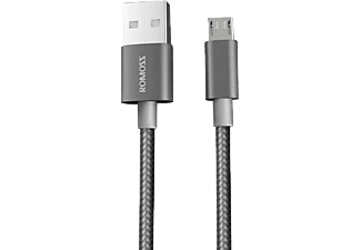 ROMOSS CB05N Micro USB Şarj Kablosu Gümüş