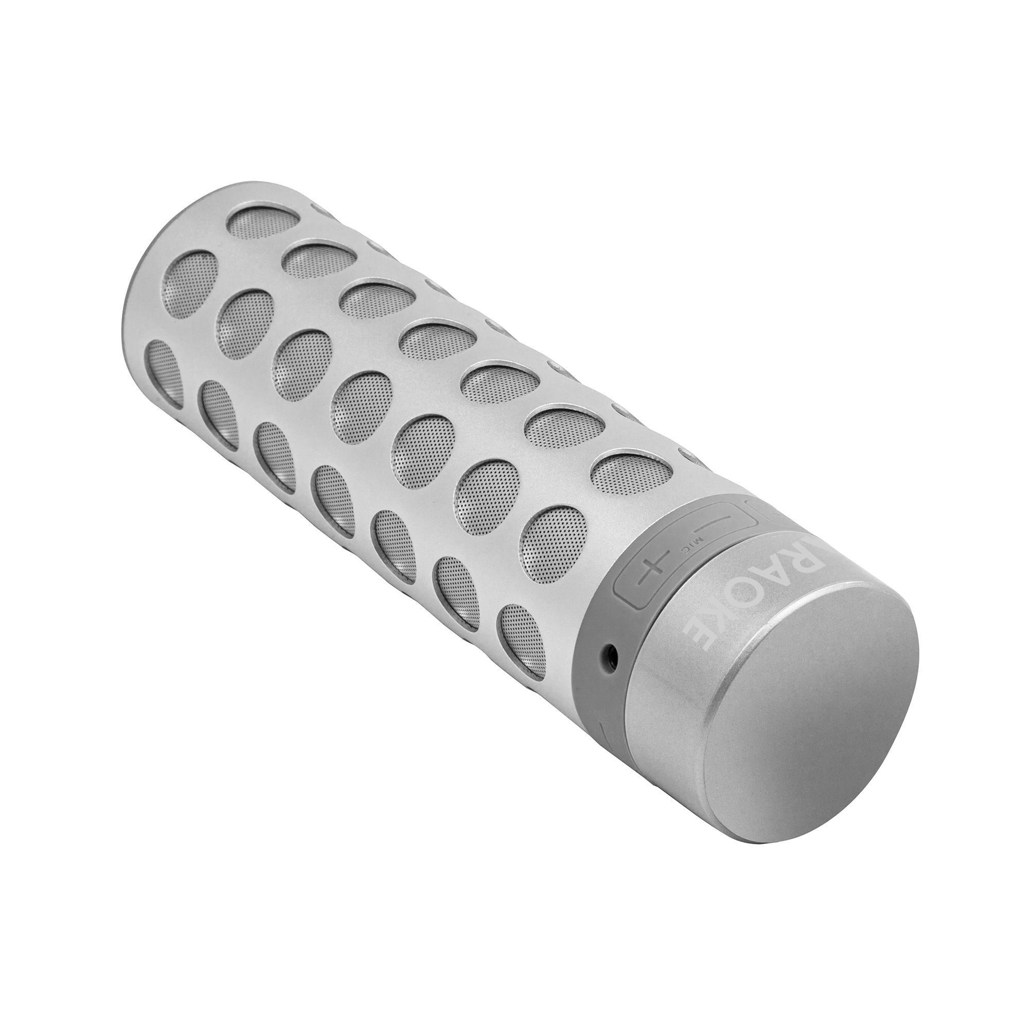 TERRATEC Karaoke Bluetooth Lautsprecher, Silber