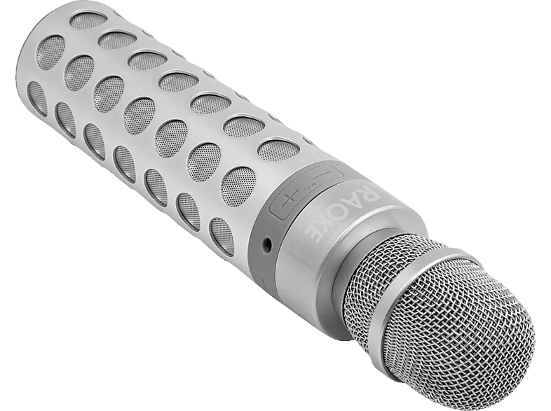 TERRATEC Karaoke Bluetooth Lautsprecher, Silber