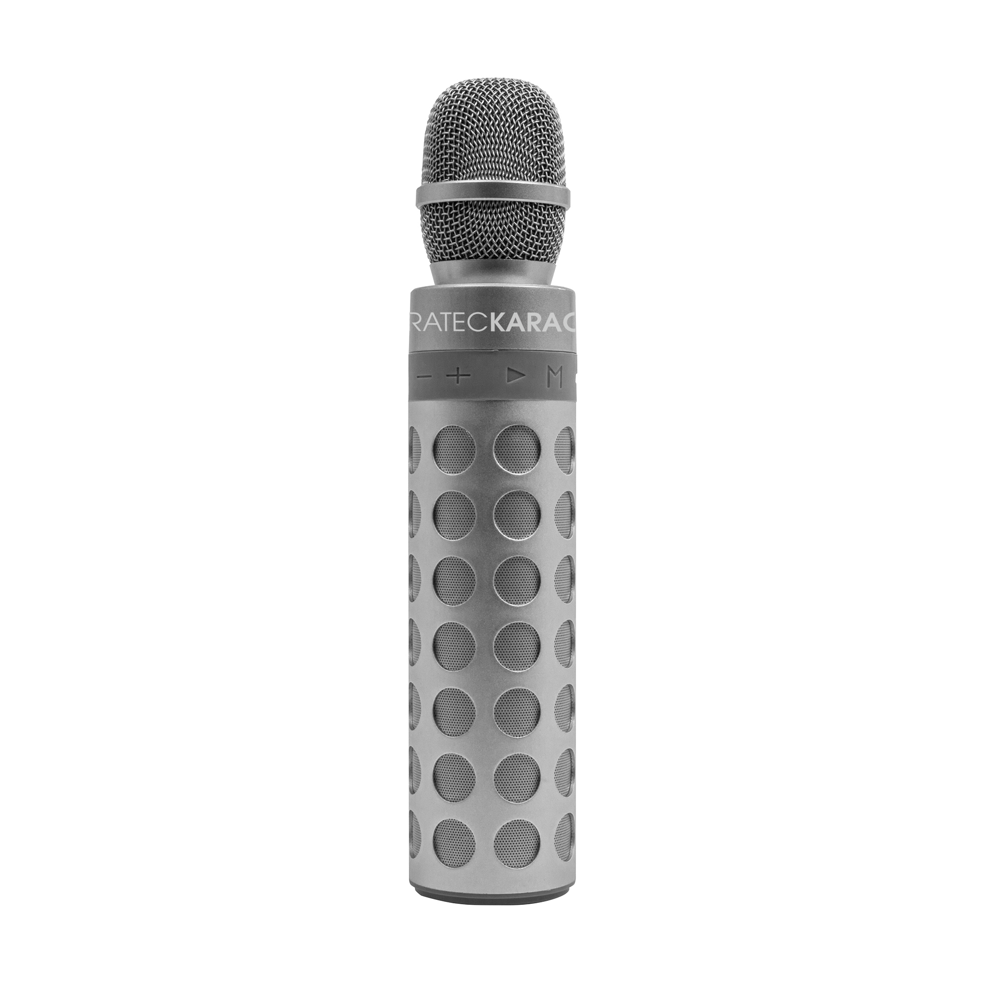 TERRATEC Karaoke Bluetooth Lautsprecher, Silber