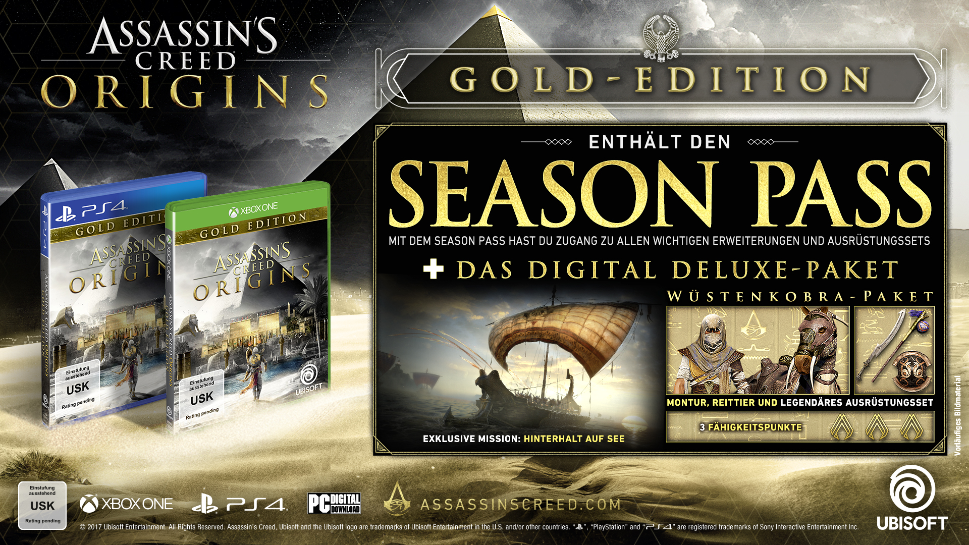 Assassin's Creed - Origins (Gold Edition) - [PlayStation 4]