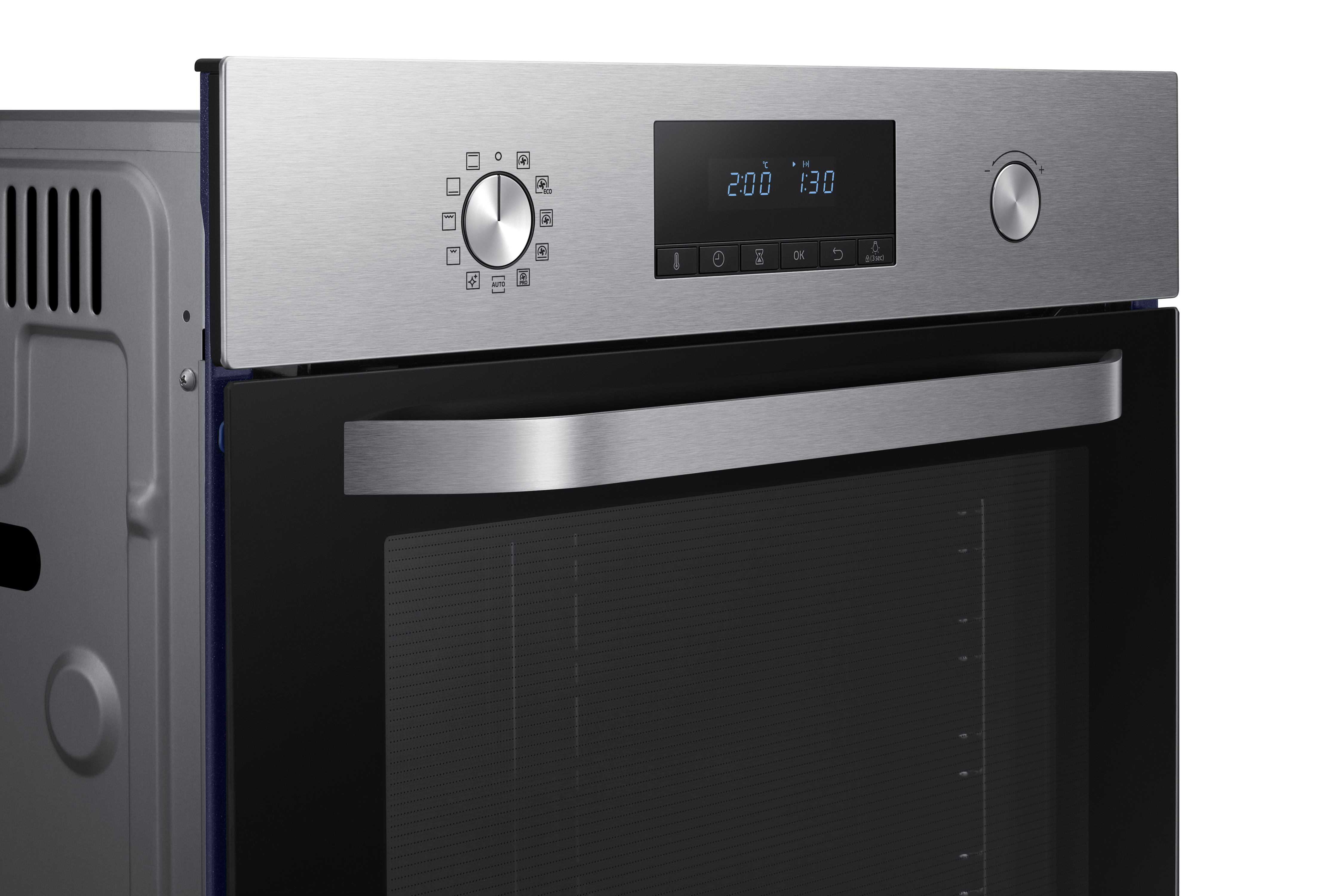 SAMSUNG NV70K2340BS, Backofen (Einbaugerät, 70 l, 595 mm breit)