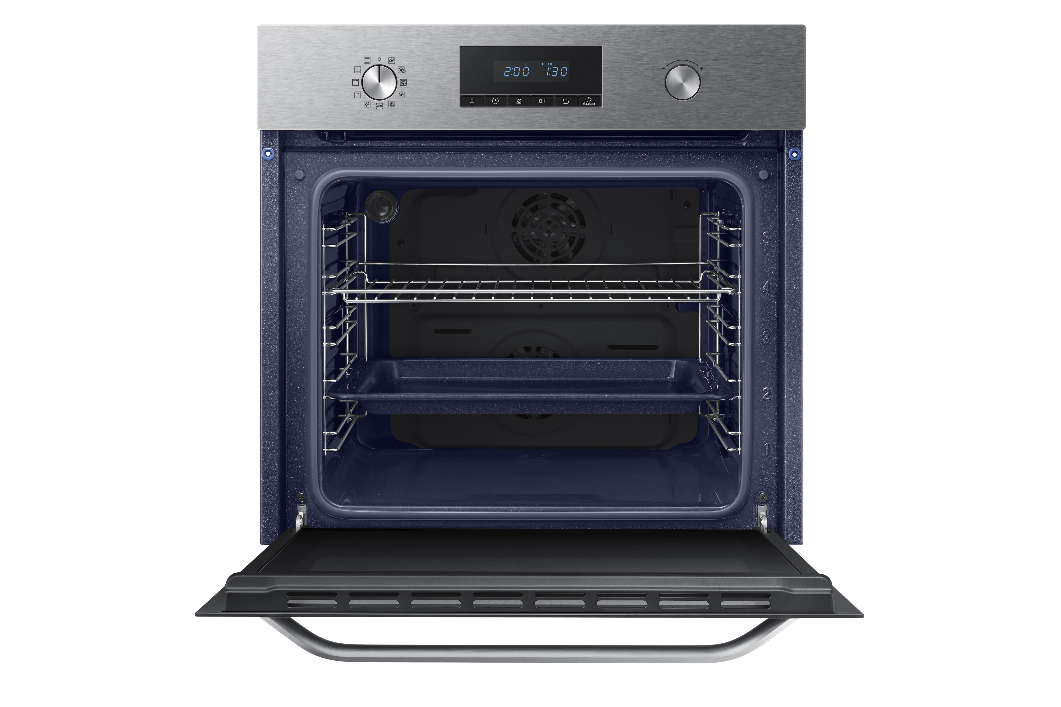 SAMSUNG NV70K2340BS, Backofen (Einbaugerät, 70 l, 595 mm breit)