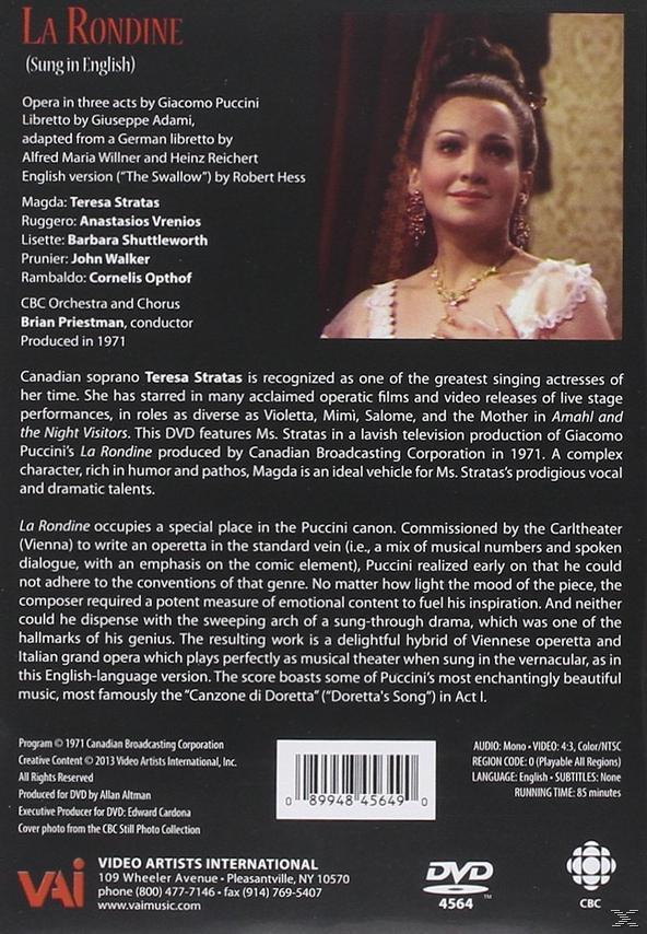 VARIOUS - La Rondine  - (DVD)