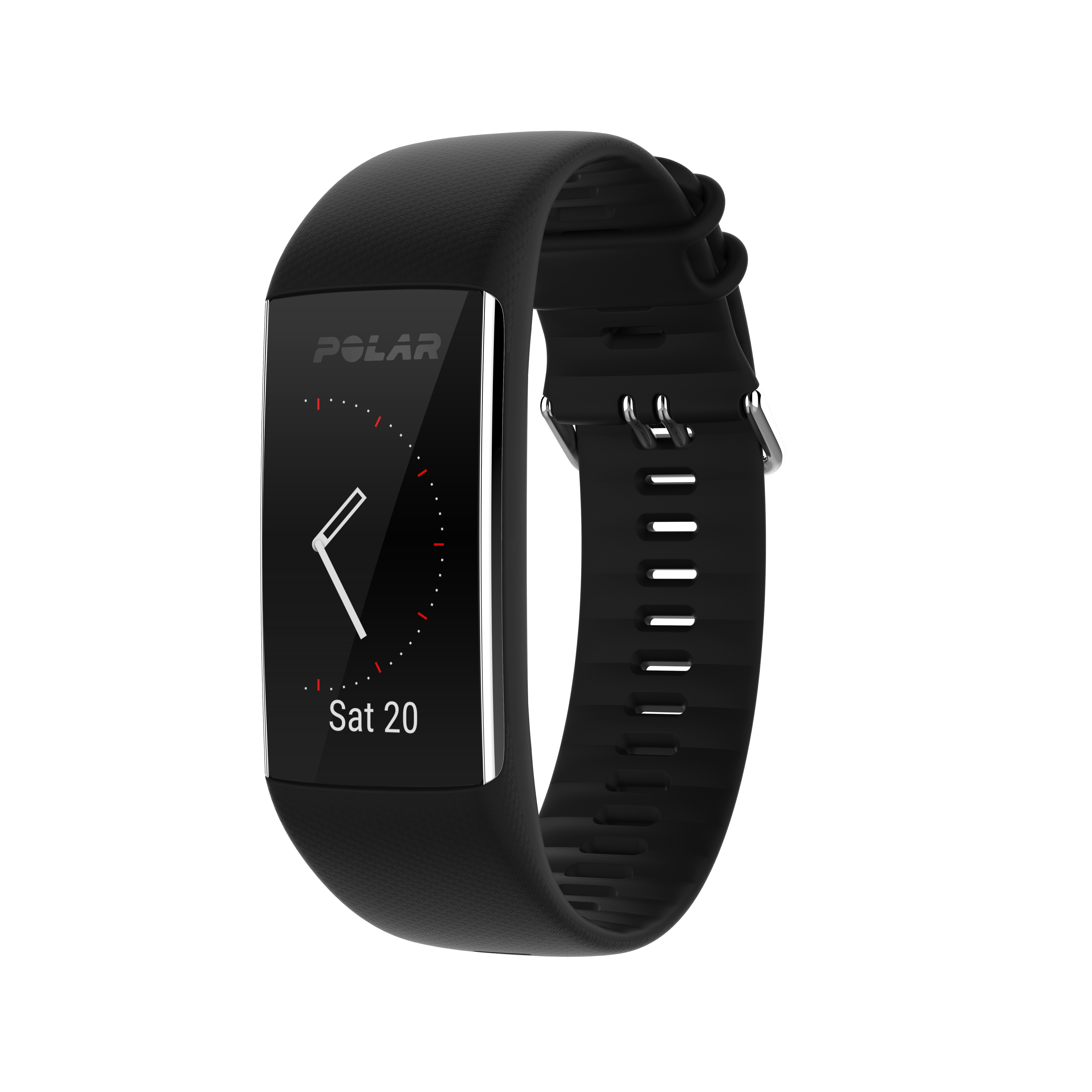 POLAR A370 Größe M/L, Fitness Tracker, 140-200 mm, Schwarz
