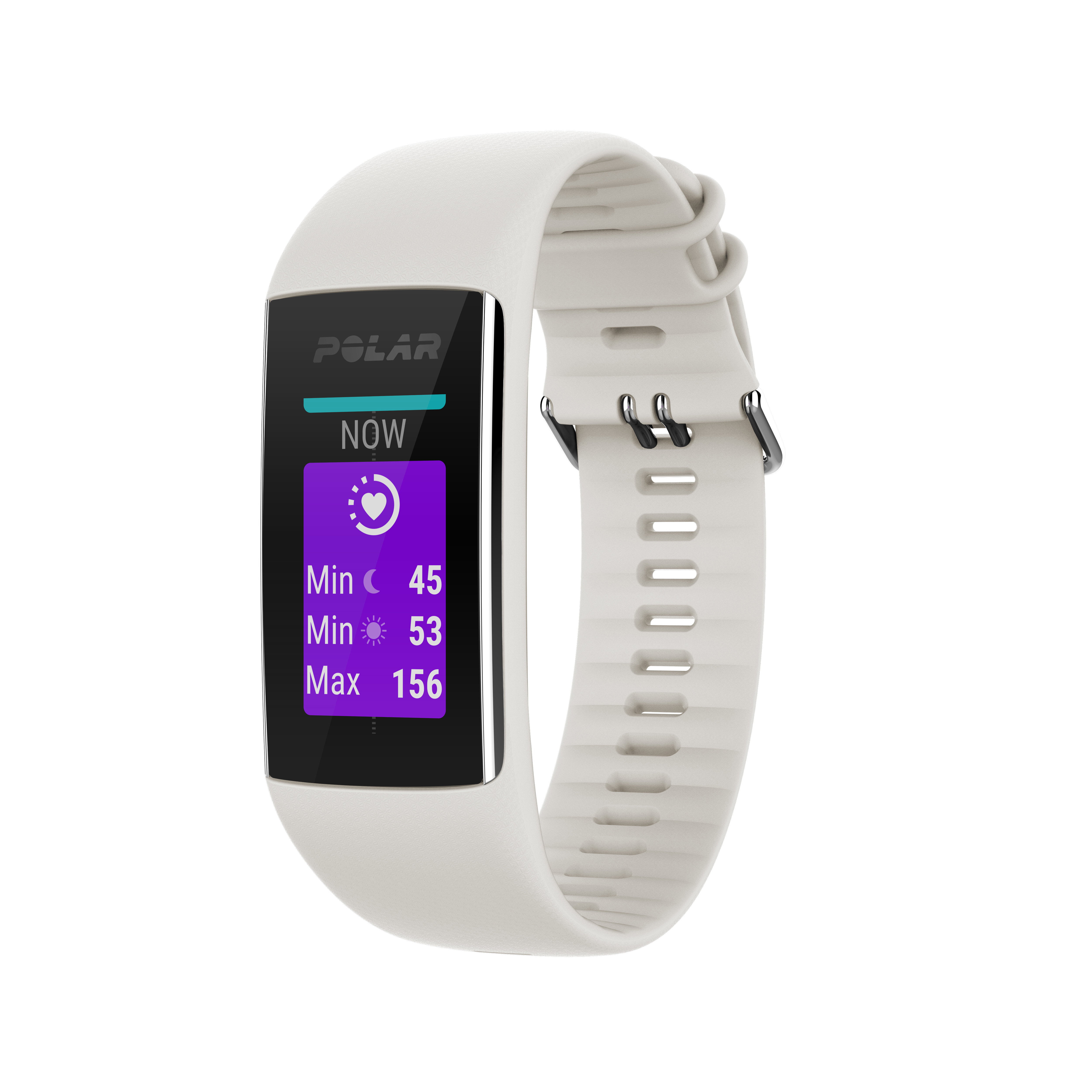 POLAR A370 Größe S, Fitness Tracker, 125-170 mm, Weiß