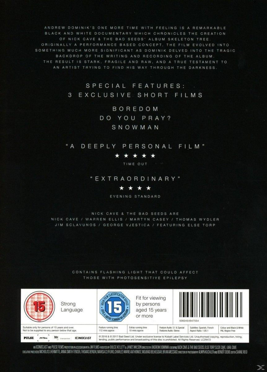 DVD-Rückseite mit Text und Logos. Weißer Hintergrund mit Filmtitel und Bewertung.