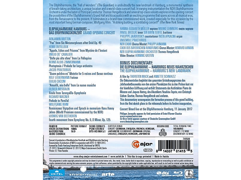 Thumbnail - NDR Elbphilharmonie Orchester, Philippe Jaroussky, Hanna- Elisabeth Müller, Wiebke Lehmkuhl, Pavol Breskil, Sir Bryn Ter...