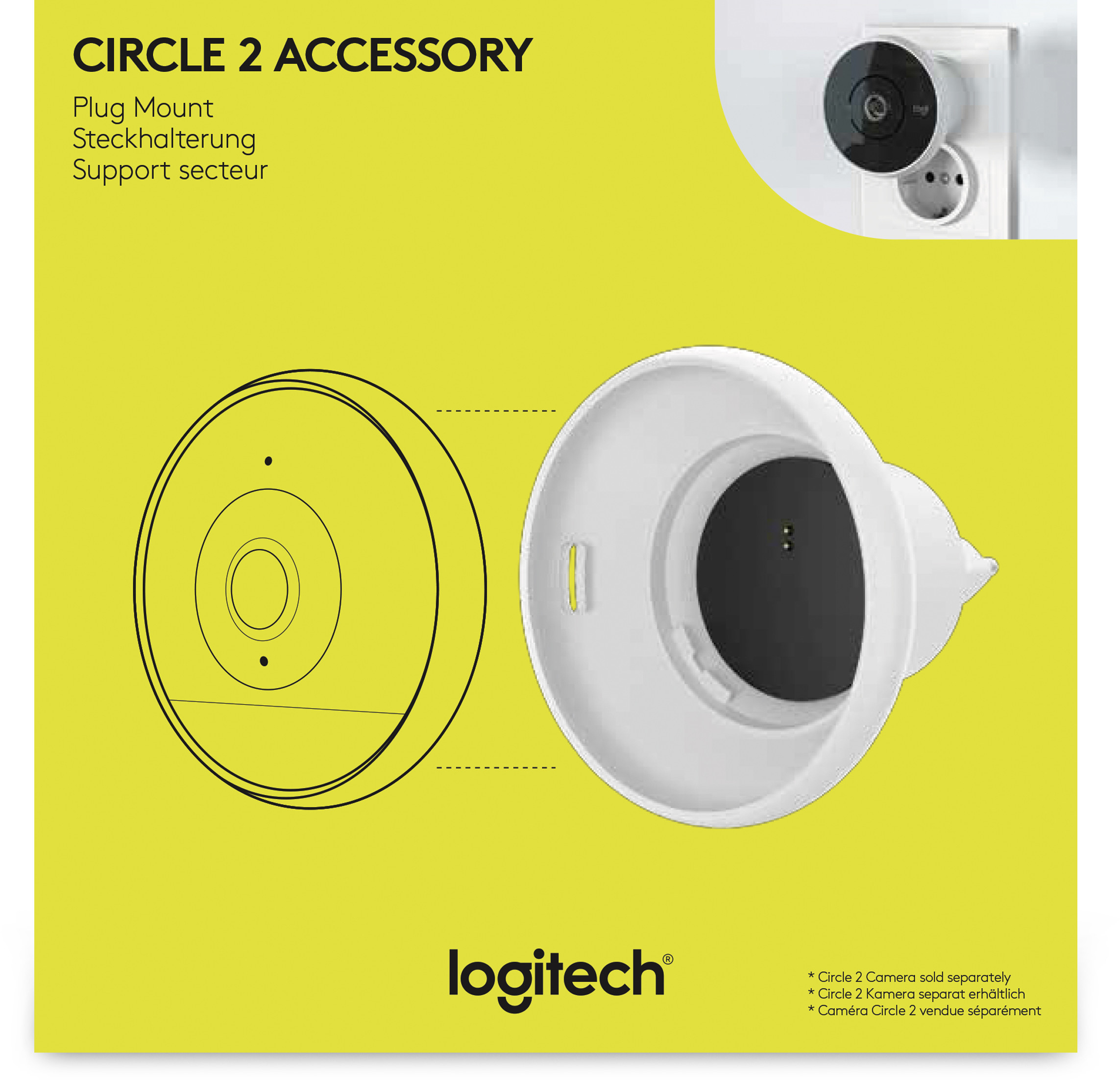 LOGITECH Circle 2 Accessory Support secteur (961-000437)