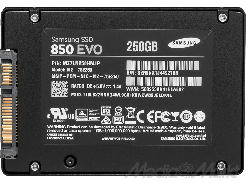SAMSUNG 250GB SSD Series 850 Evo (MZ-75E250B) 