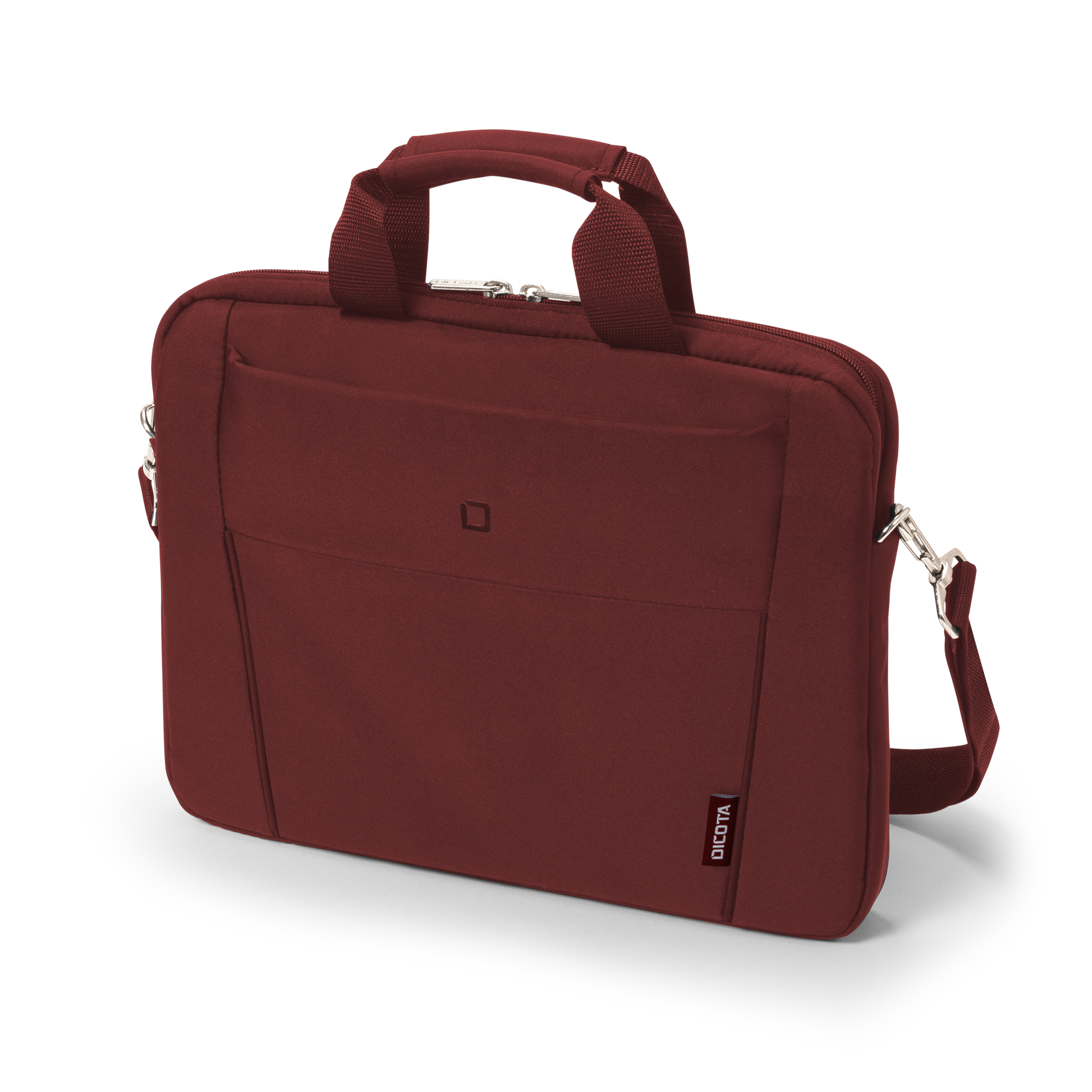 DICOTA Slim Case BASE Notebooktasche Umhängetasche für Universal Polyester, Rot