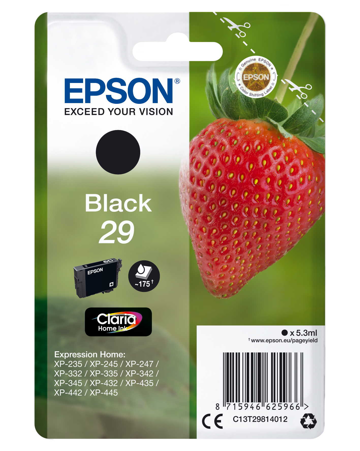 Epson 29 Zwart Cartridge