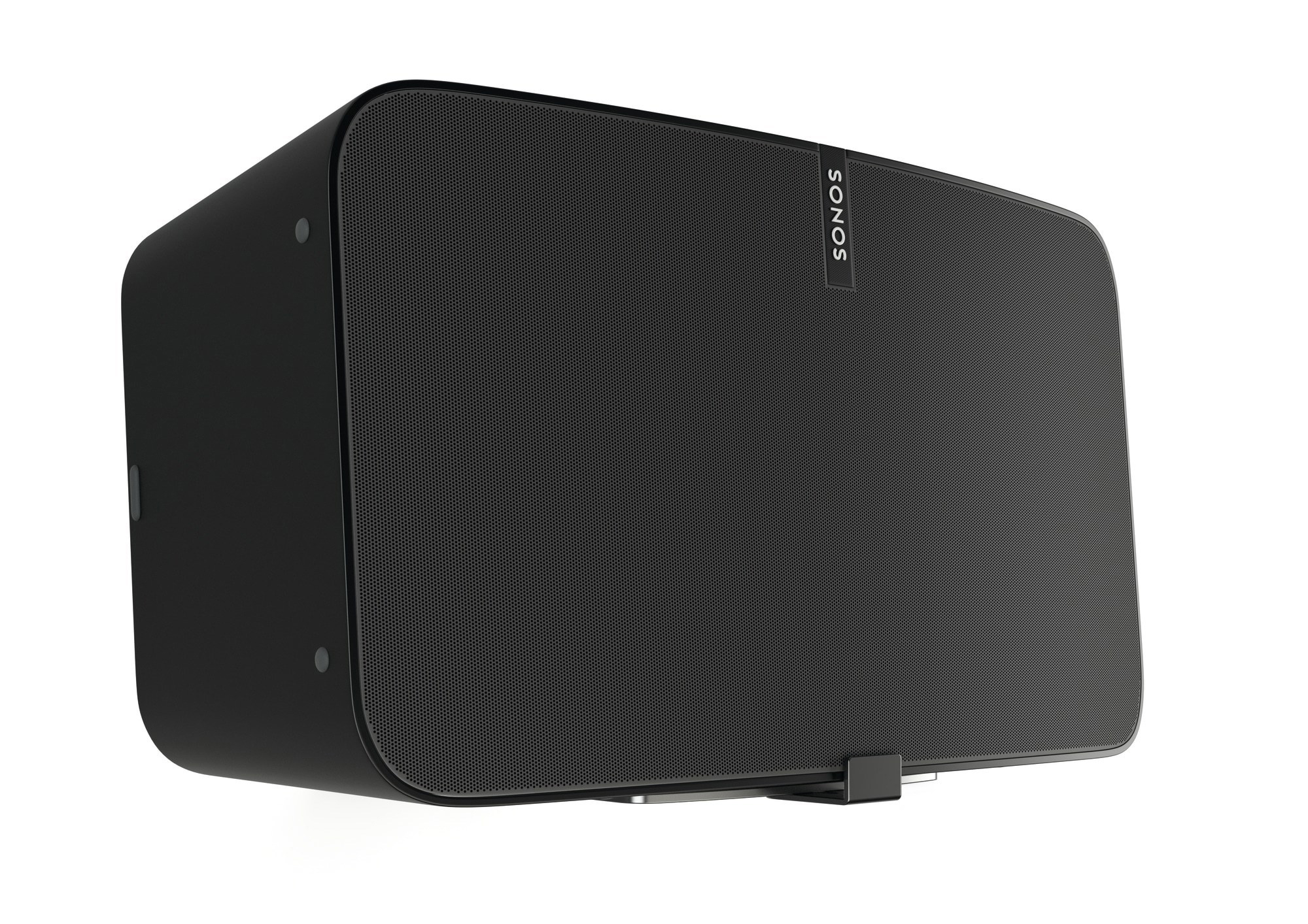 Un altoparlante rettangolare nero con una parte anteriore a rete, il marchio 'SONOS' in alto.