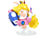 UBISOFT Mario & Rabbids Kingdom Battle Figurines Collection - Lapin Crétin Peach - 8 cm - Figurine de jeu (Multicolore)