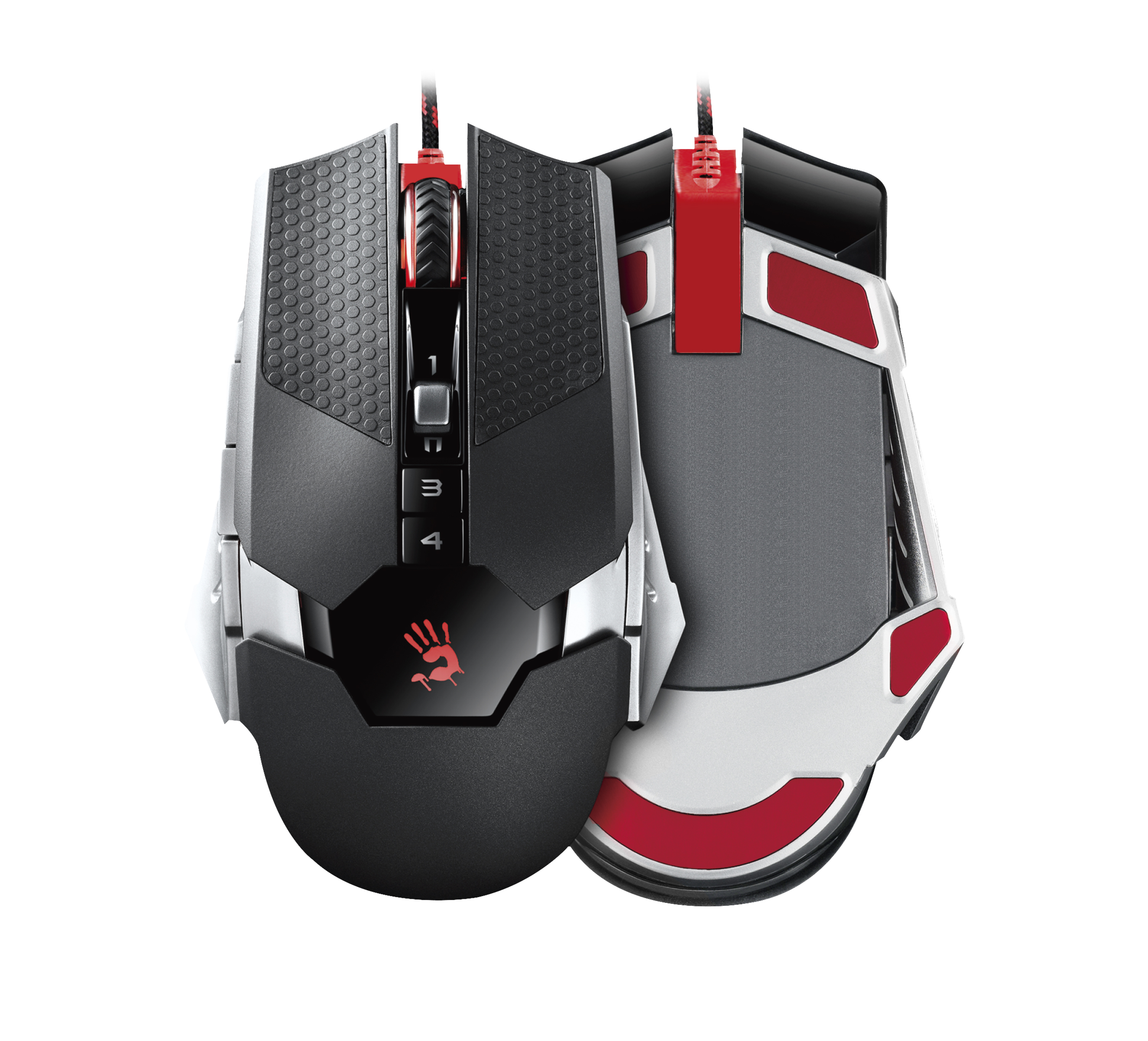 A4 TECH Bloody T5 Gümüş Siyah M.Core Optik 4000Cpı-M.Ayak Kablolu Gaming Mouse