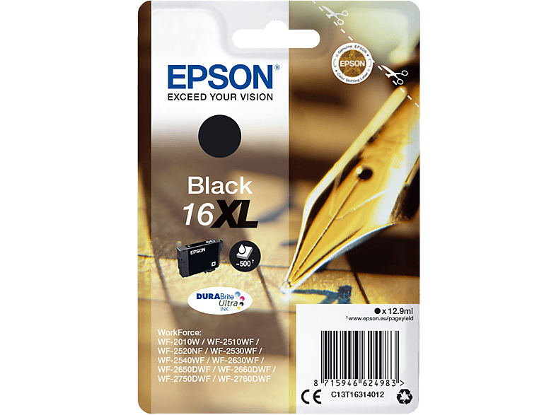 EPSON 16XL Zwart (C13T16314022)