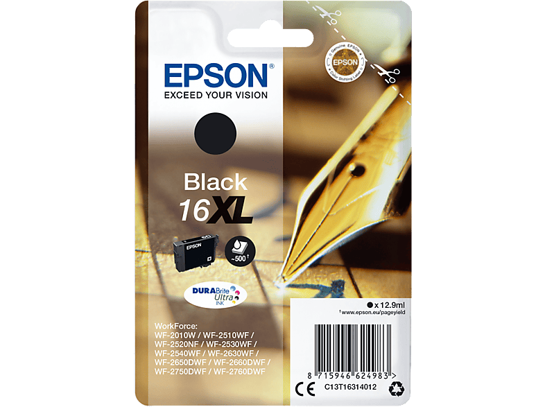 Epson 16xl Zwart (c13t16314022)