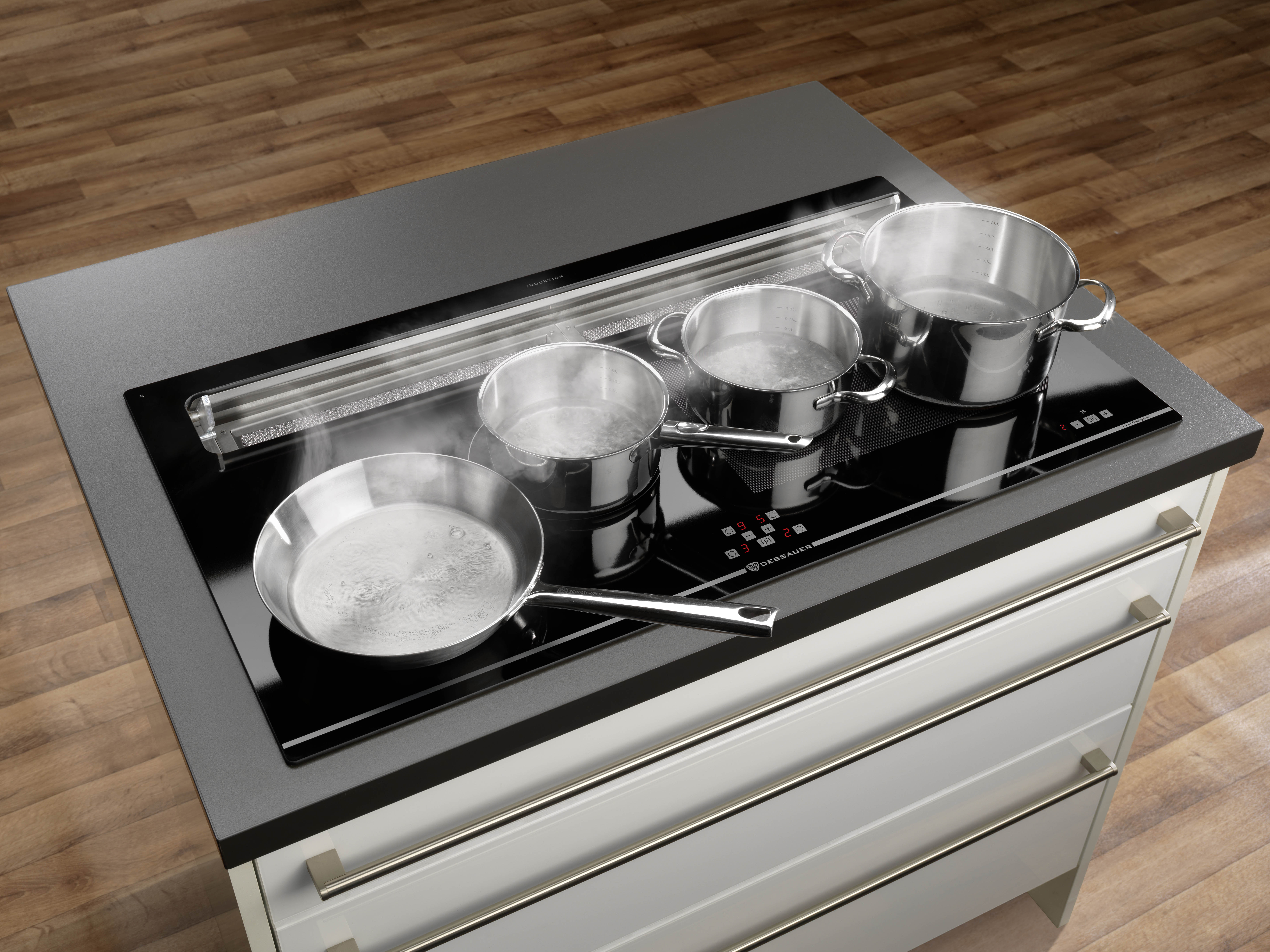 ORANIER KFA 9969 70, Induktionskochfeld mit integriertem Dunstabzug (910 mm breit, 520 mm tief)