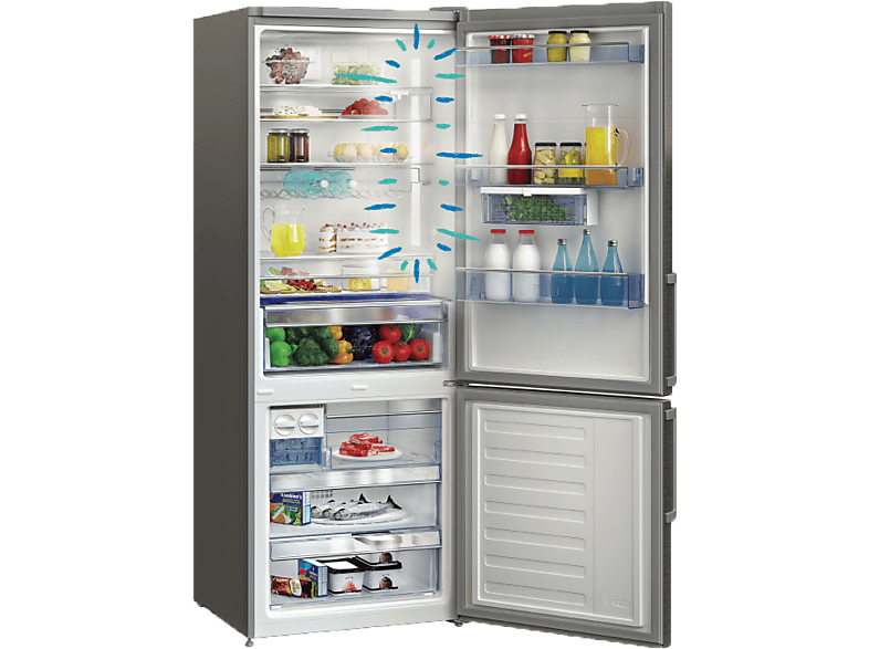 Beko DN-156720 DX felülfagyasztós kombinált hűtőszekrény