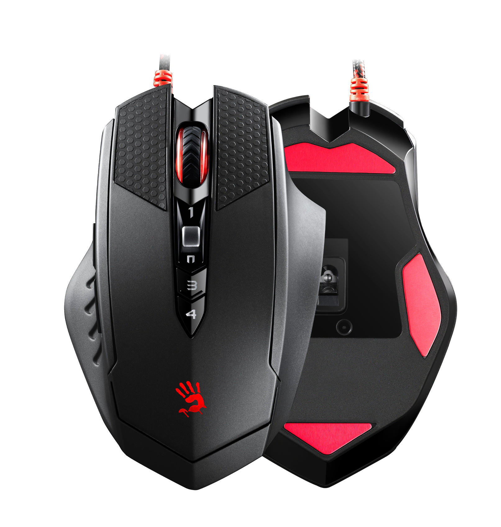 A4 TECH Bloody T7 Gümüş Siyah M.Core Optik 4000 CPI M.Ayak Kablolu Gaming Mouse