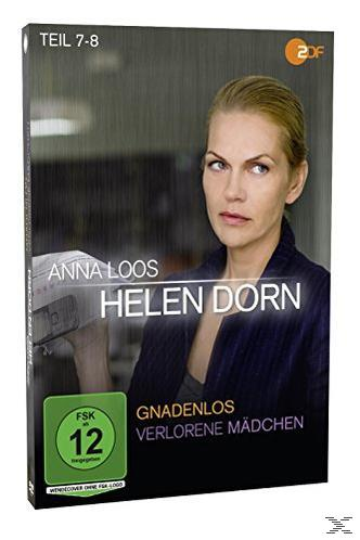 DVD-Hülle: Anna Loos in blauem Jacket, Titel „Helen Dorn“ und Text „Gnadenlos Verlorene Mädchen“.