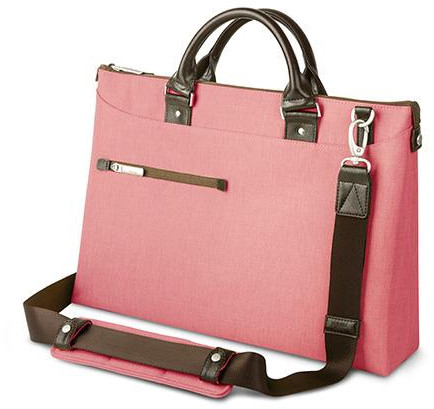 MOSHI Moshi Urbana (Coral Pink) Notebooktasche Umhängetasche für Universal Polyester/Kunstleder, Korallenpink