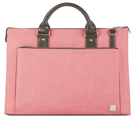 MOSHI Moshi Urbana (Coral Pink) Notebooktasche Umhängetasche für Universal Polyester/Kunstleder, Korallenpink