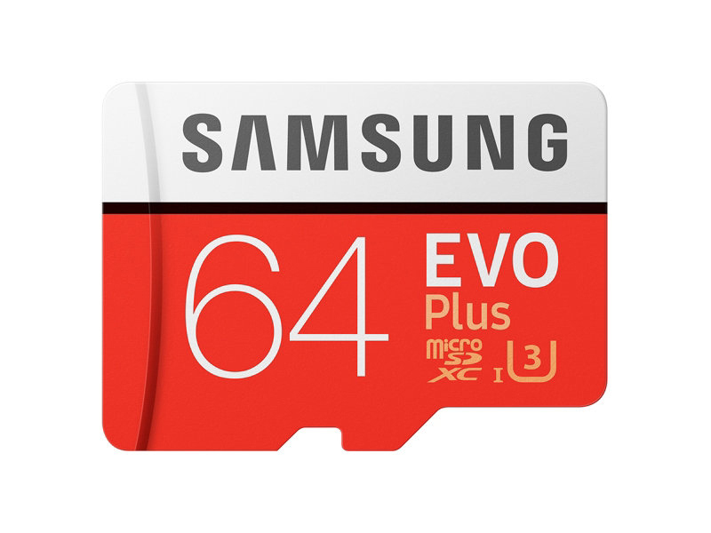 SAMSUNG Evo Plus, Micro-SDXC Speicherkarte, 64 GB, 100 MB/s