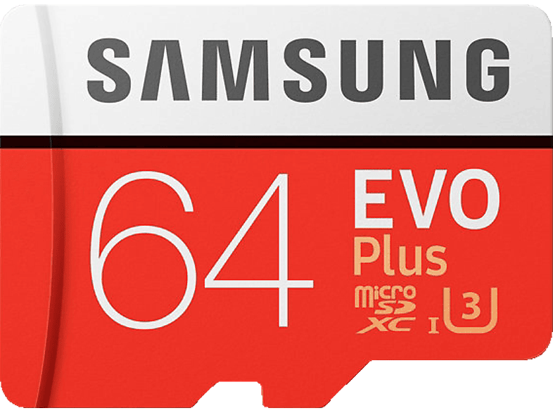 SAMSUNG Evo Plus, Micro-SDXC Speicherkarte, 64 GB, 100 MB/s | MediaMarkt