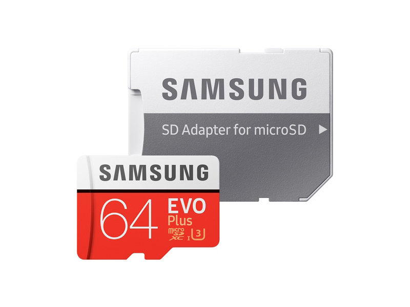 SAMSUNG Evo Plus, Micro-SDXC Speicherkarte, 64 GB, 100 MB/s
