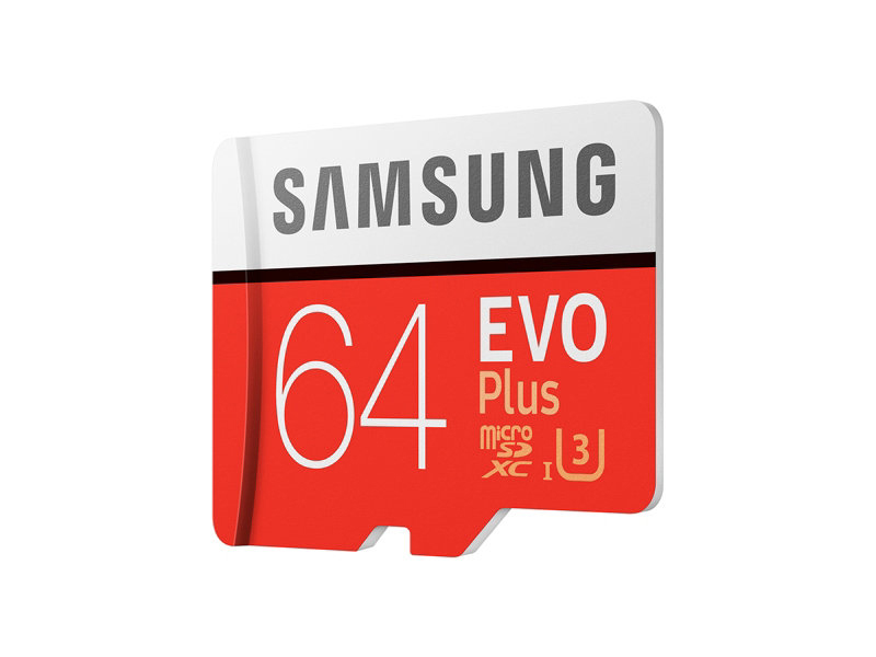 SAMSUNG Evo Plus, Micro-SDXC Speicherkarte, 64 GB, 100 MB/s