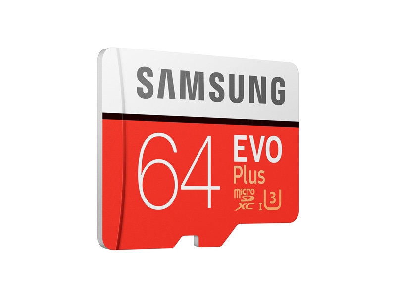 SAMSUNG Evo Plus, Micro-SDXC Speicherkarte, 64 GB, 100 MB/s