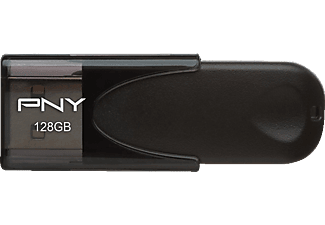PNY Attache 4 2.0 USB-Stick, 128 GB, Schwarz