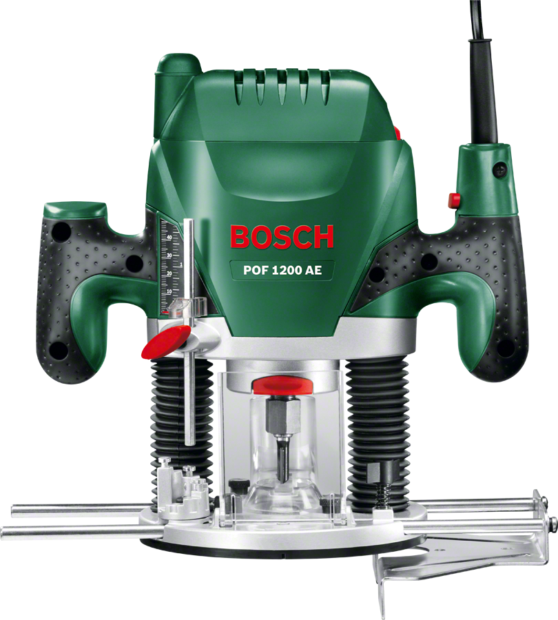 BOSCH 060326A100 POF 1200 AE Oberfräse, Grün, Rot, Schwarz