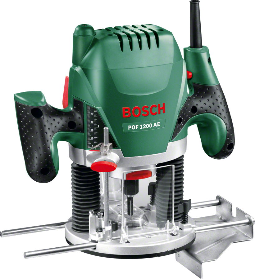 BOSCH 060326A100 POF 1200 AE Oberfräse, Grün, Rot, Schwarz